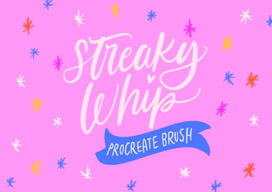 Streaky Whip Procreate Brushes & Extras main product image by Nicky Laatz