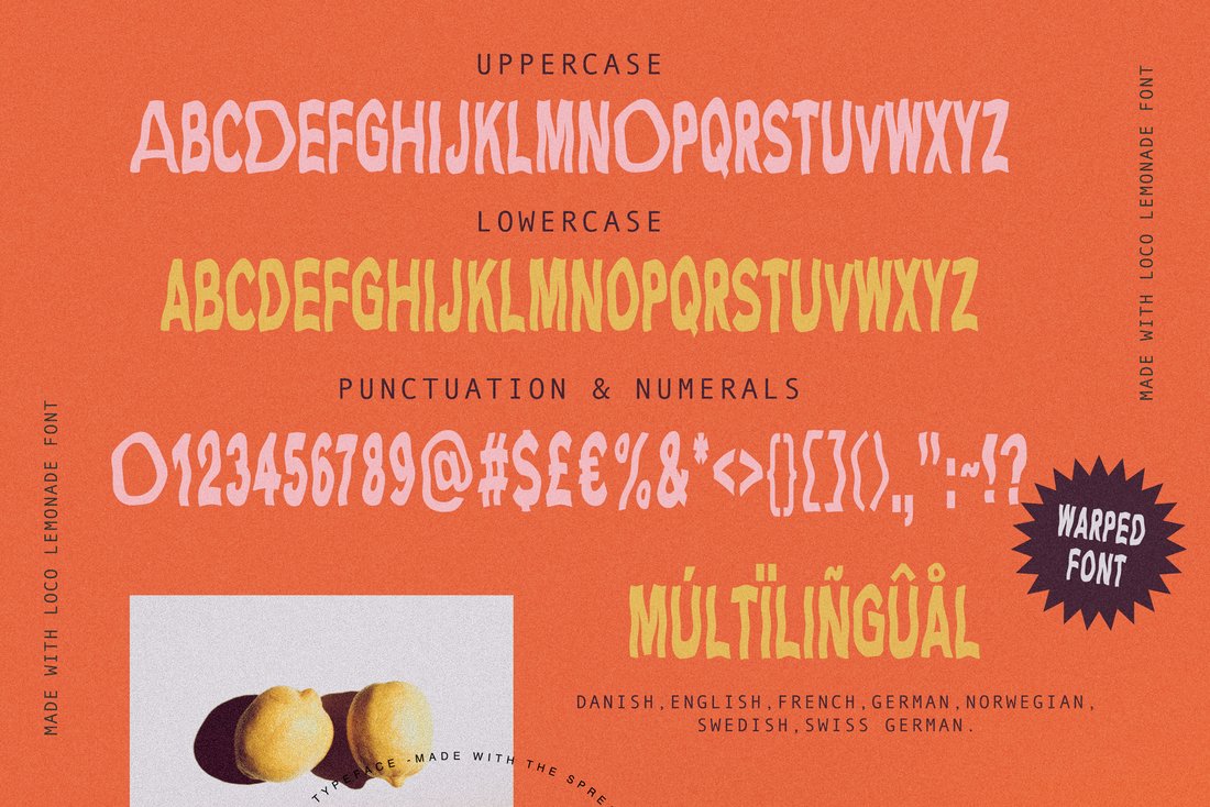Preview image 5 - Loco Lemonade Font (Font) by Nicky Laatz