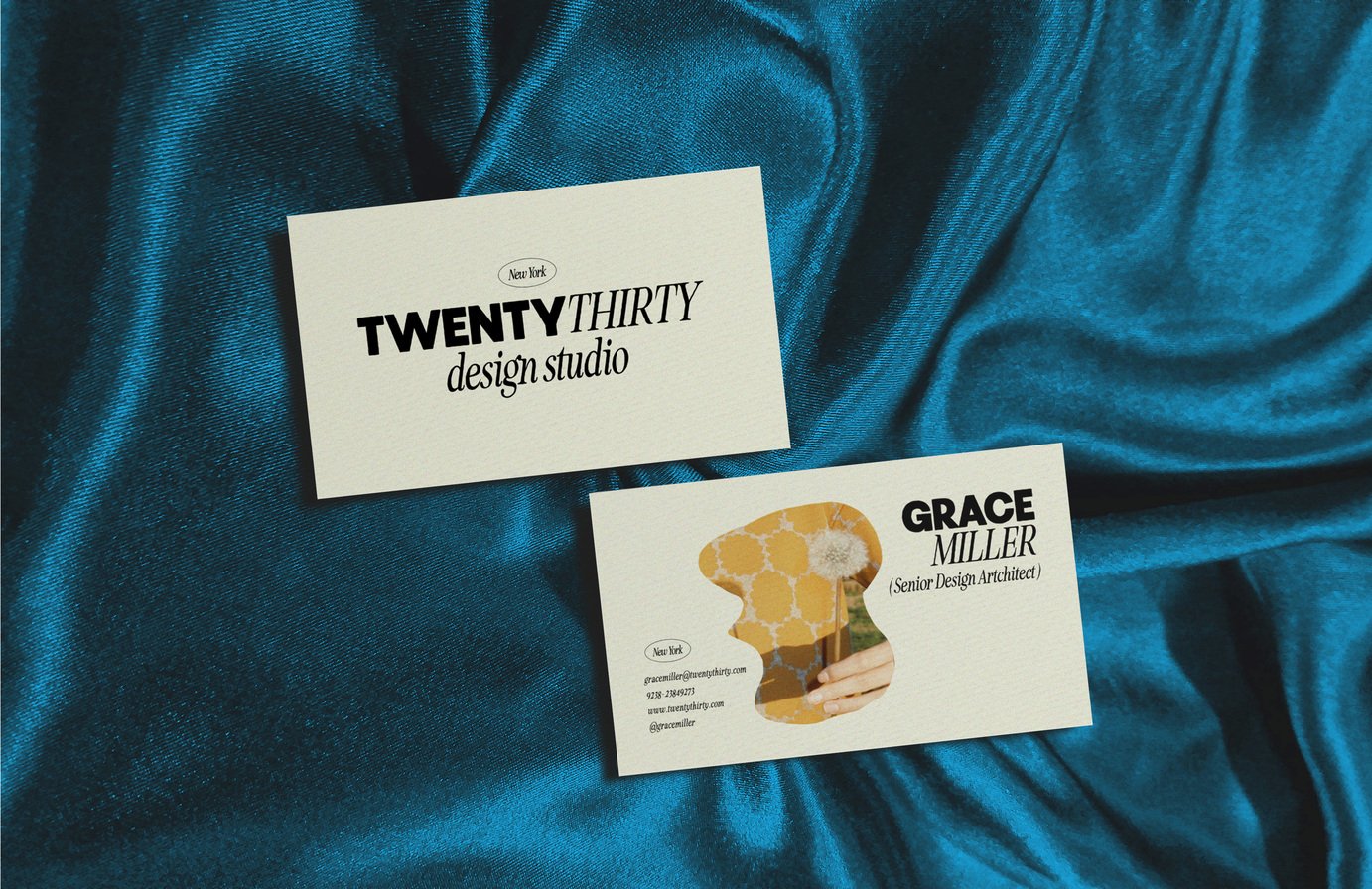 Preview image 4 - Retro Business Card Mockups (Mockup) by Nicky Laatz