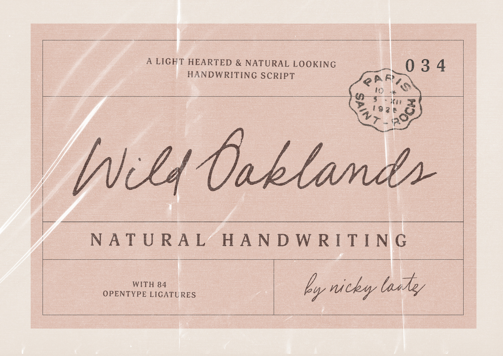 Wild Oaklands Script main product image by Nicky Laatz