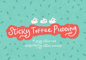 Sticky Toffee Pudding Font main product image by Nicky Laatz