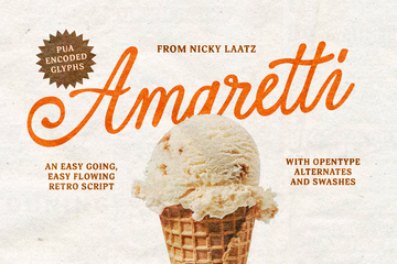 Amaretti Script Font main product image by Nicky Laatz