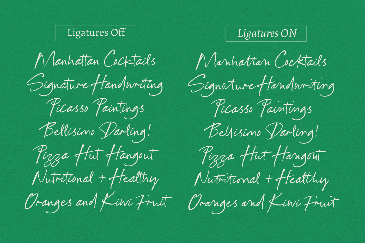 Preview image 10 - Manhattan Cocktails Typeface (Font) by Nicky Laatz