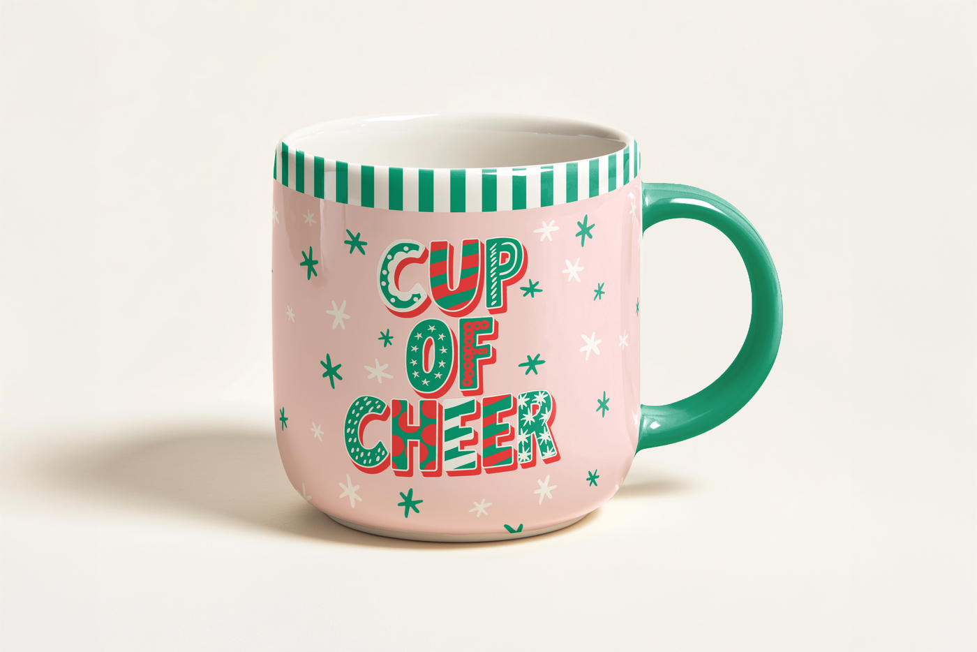 Preview image 3 - Club Merry Layered Font (Font) by Nicky Laatz