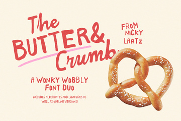 Main product image - Butter And Crumb Font Duo (Font) by Nicky Laatz